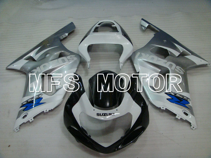Suzuki GSXR750 2000-2003 Injection ABS Fairing - Factory Style - Black White Silver - MFS6989 - Fairings Kit
