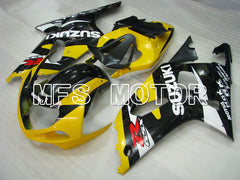 Suzuki GSXR750 2000-2003 Injection ABS Fairing - Factory Style - Black Yellow - MFS6991 - Fairings Kit