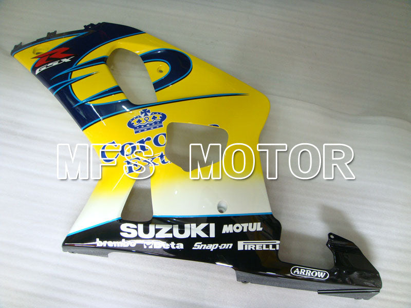 Suzuki GSXR750 2000-2003 Injection ABS Fairing - Corona - Black Yellow Blue - MFS6998 - Fairings Kit