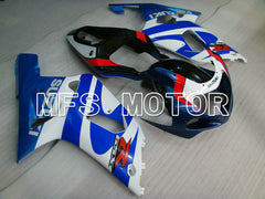 Suzuki GSXR750 2000-2003 Injection ABS Fairing - Factory Style - White Blue - MFS7004 - Fairings Kit