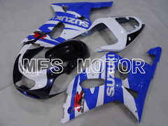 Suzuki GSXR600 2001-2003 Injection ABS Fairing - Factory Style - Black Wihte Blue - MFS2212 - Fairings Kit
