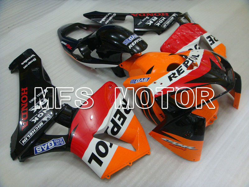 Honda CBR600RR 2005-2006 Injection ABS Fairing - Repsol - Red Orange Black - MFS2225 - Fairings Kit