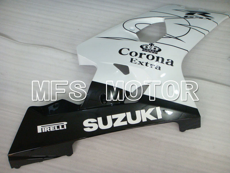 Suzuki GSXR600 GSXR750 2004-2005 Injection ABS Fairing - Corona - Black White - MFS2229 - Fairings Kit