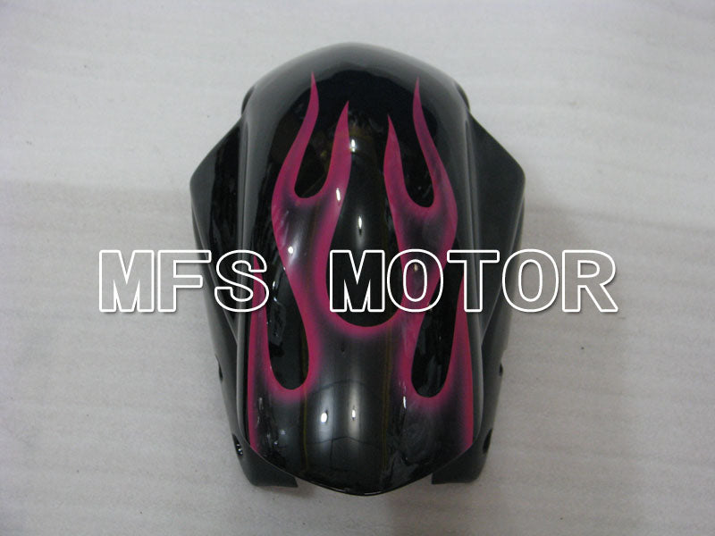 Suzuki GSXR600 GSXR750 2004-2005 Injection ABS Fairing - Flame - Black Red - MFS2239 - Fairings Kit