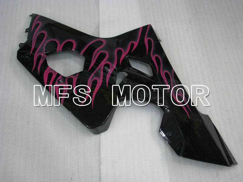 Suzuki GSXR600 GSXR750 2004-2005 Injection ABS Fairing - Flame - Black Red - MFS2239 - Fairings Kit