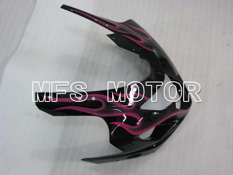 Suzuki GSXR600 GSXR750 2004-2005 Injection ABS Fairing - Flame - Black Red - MFS2239 - Fairings Kit