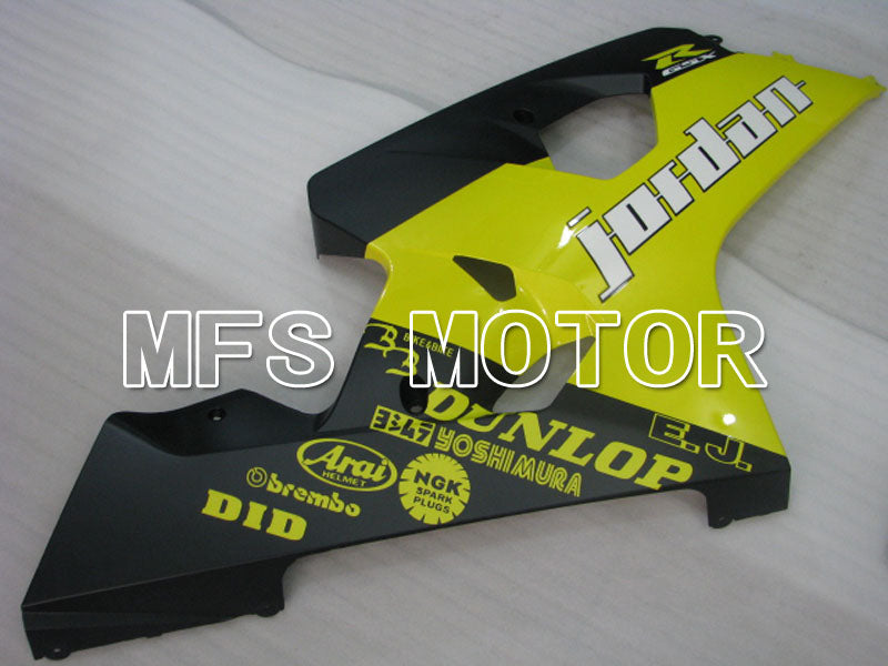 Suzuki GSXR600 GSXR750 2004-2005 Injection ABS Fairing - Jordan - Black Yellow - MFS2242 - Fairings Kit