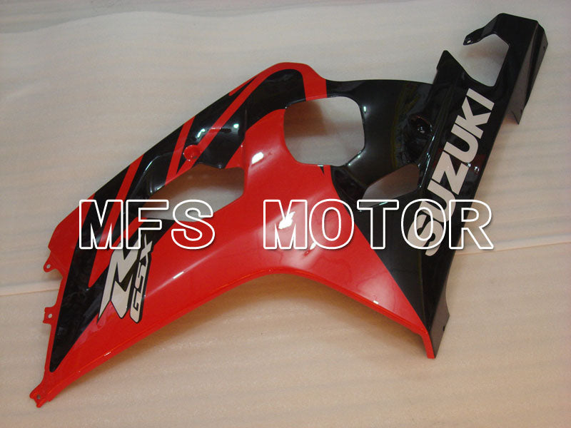 Suzuki GSXR600 GSXR750 2004-2005 Injection ABS Fairing - Factory Style - Black Red - MFS2258 - Fairings Kit