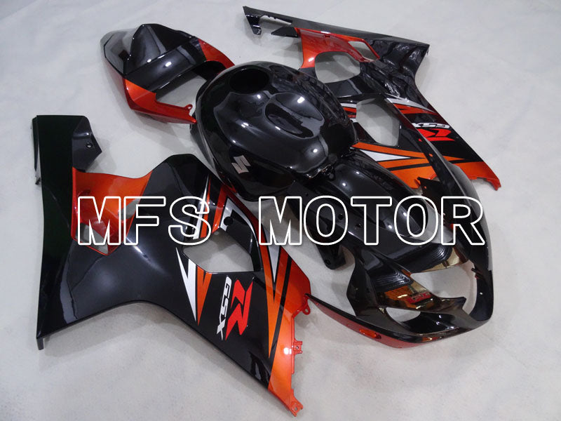 Suzuki GSXR600 GSXR750 2004-2005 Injection ABS Fairing - Factory Style - Black Orange - MFS2288 - Fairings Kit