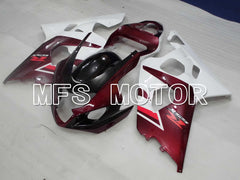 Suzuki GSXR600 GSXR750 2004-2005 Injection ABS Fairing - Factory Style - White Red wine color - MFS2295 - Fairings Kit