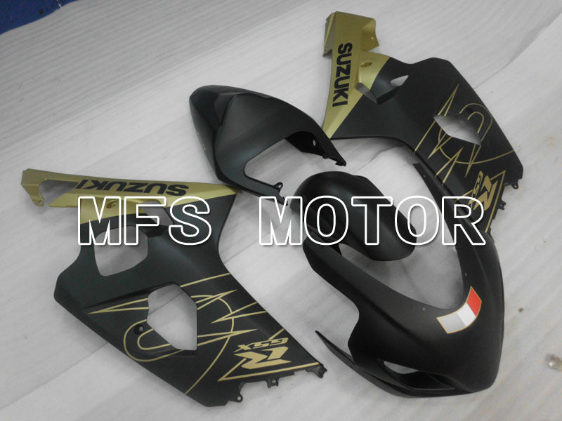 Suzuki GSXR600 GSXR750 2004-2005 Injection ABS Fairing - Factory Style - Black Gold Matte - MFS2313 - Fairings Kit