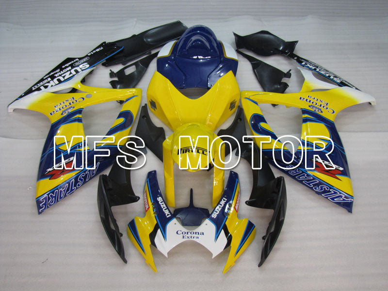 Suzuki GSXR600 GSXR750 2006-2007 Injection ABS Fairing - Corona - Blue Yellow - MFS2322 - Fairings Kit