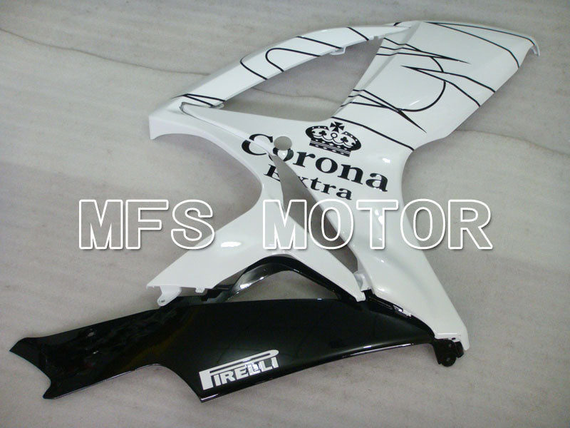 Suzuki GSXR600 GSXR750 2006-2007 Injection ABS Fairing - Corona - Black White - MFS2325 - Fairings Kit