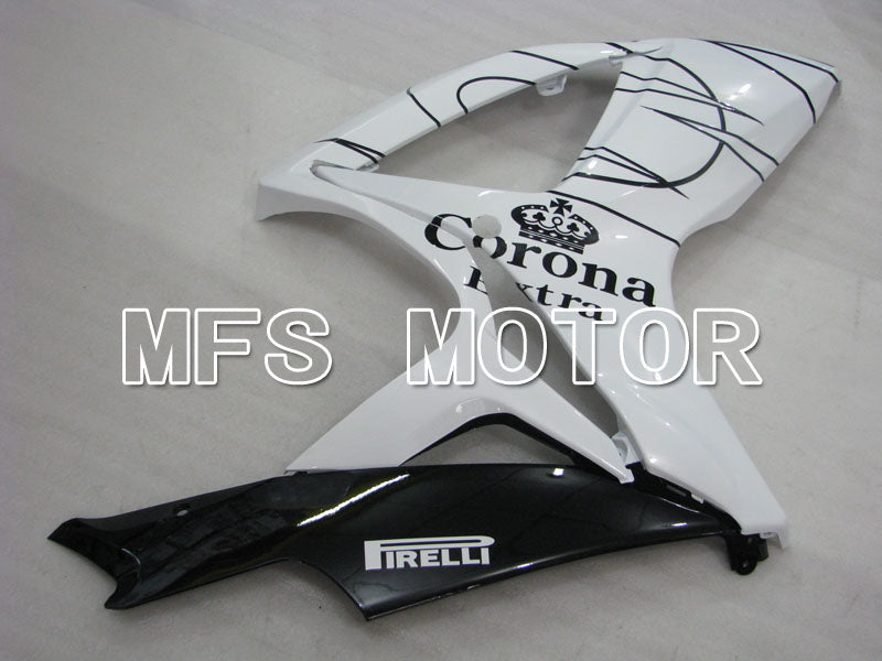 Suzuki GSXR600 GSXR750 2006-2007 Injection ABS Fairing - Corona - Black White - MFS2326 - Fairings Kit