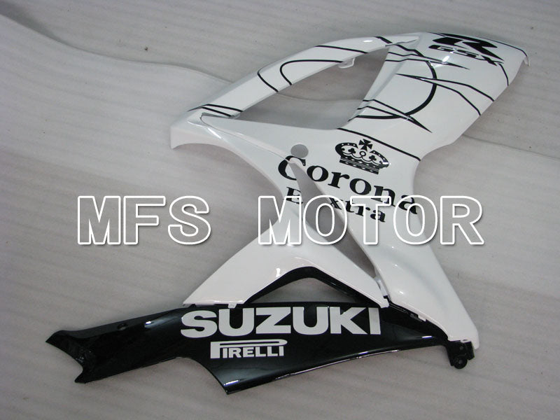 Suzuki GSXR600 GSXR750 2006-2007 Injection ABS Fairing - Corona - Black White - MFS2328 - Fairings Kit
