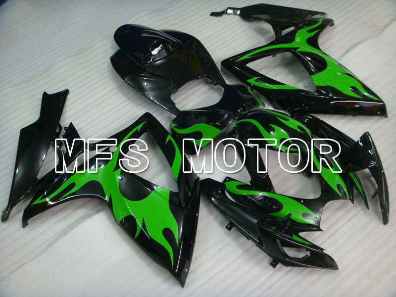 Suzuki GSXR600 GSXR750 2006-2007 Injection ABS Fairing - Factory Style - Black Green - MFS2337 - Fairings Kit