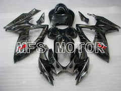 Suzuki GSXR600 GSXR750 2006-2007 Injection ABS Fairing - Factory Style - Black Gray - MFS2339 - Fairings Kit