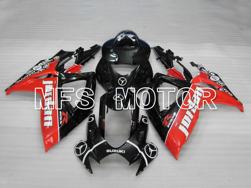 Suzuki GSXR600 GSXR750 2006-2007 Injection ABS Fairing - Jordan - Black Red - MFS2342 - Fairings Kit