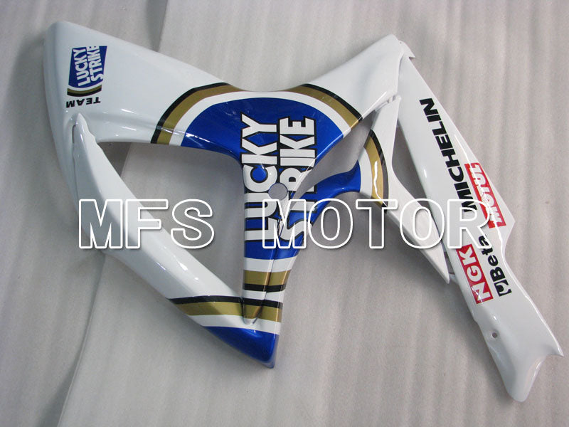 Suzuki GSXR600 GSXR750 2006-2007 Injection ABS Fairing - Lucky Strike - Black White - MFS2351 - Fairings Kit