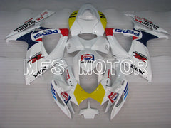 Suzuki GSXR600 GSXR750 2006-2007 Injection ABS Fairing - PEPSI - White - MFS2366 - Fairings Kit