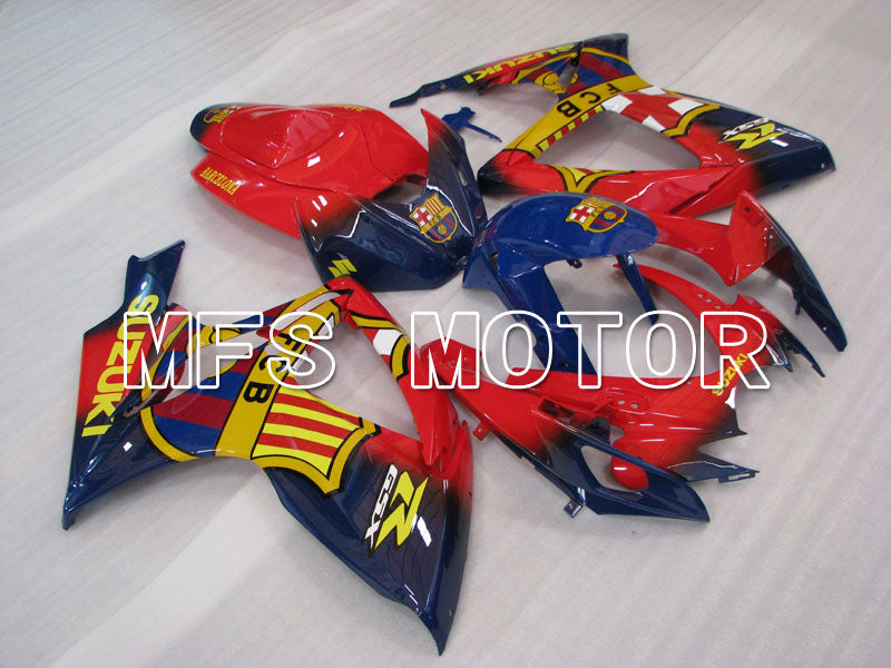 Suzuki GSXR600 GSXR750 2006-2007 Injection ABS Fairing - FCB - Blue Red - MFS2376 - Fairings Kit