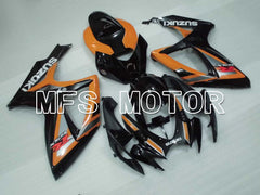 Suzuki GSXR600 GSXR750 2006-2007 Injection ABS Fairing - Factory Style - Black Orange - MFS2379 - Fairings Kit