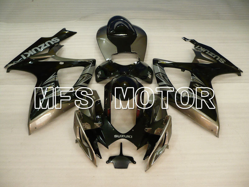 Suzuki GSXR600 GSXR750 2006-2007 Injection ABS Fairing - Factory Style - Black Gray - MFS2389 - Fairings Kit