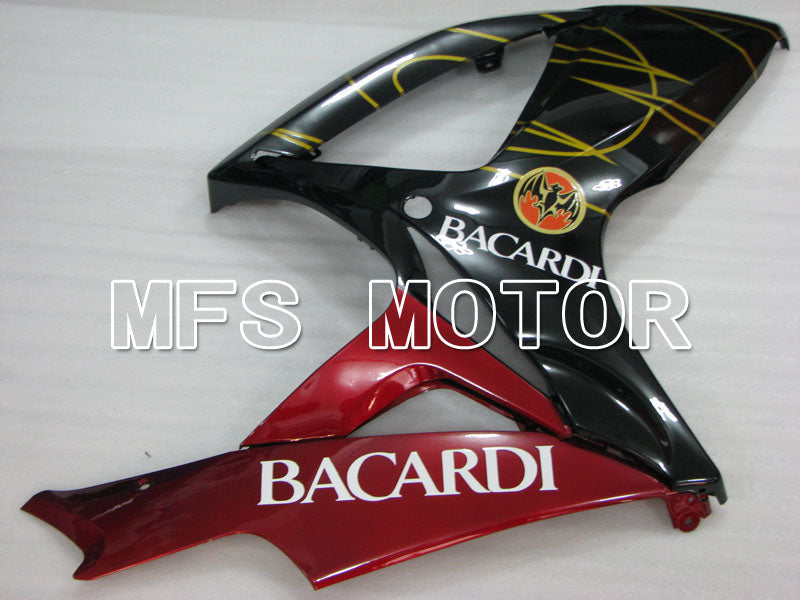 Suzuki GSXR600 GSXR750 2006-2007 Injection ABS Fairing - BACARDI - Black Red wine color - MFS2402 - Fairings Kit