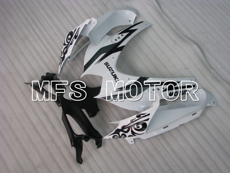 Suzuki GSXR600 GSXR750 2008-2010 Injection ABS Fairing - Corona - Black White - MFS2421 - Fairings Kit