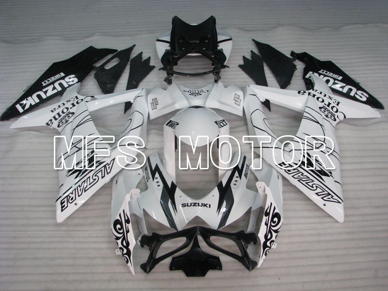 Suzuki GSXR600 GSXR750 2008-2010 Injection ABS Fairing - Corona - Black White - MFS2421 - Fairings Kit