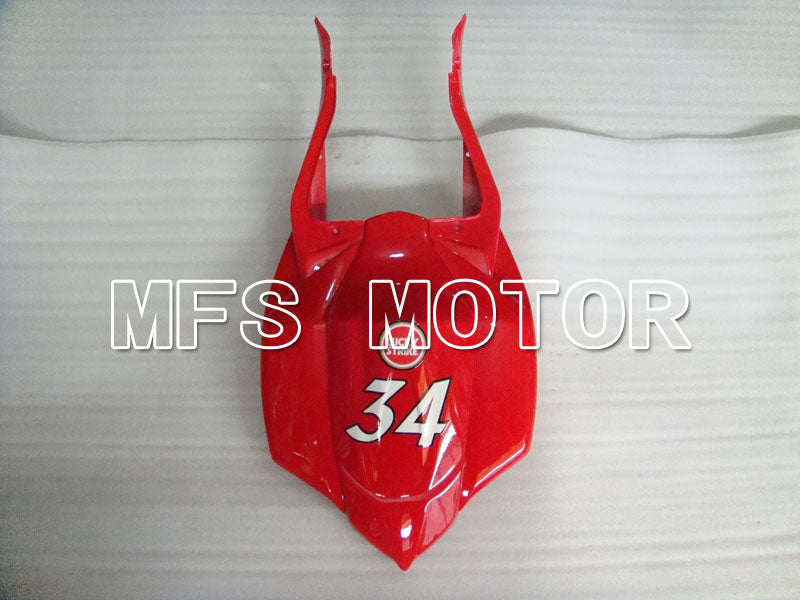 Suzuki GSXR600 GSXR750 2008-2010 Injection ABS Fairing - Lucky Strike - Red White - MFS2424 - Fairings Kit