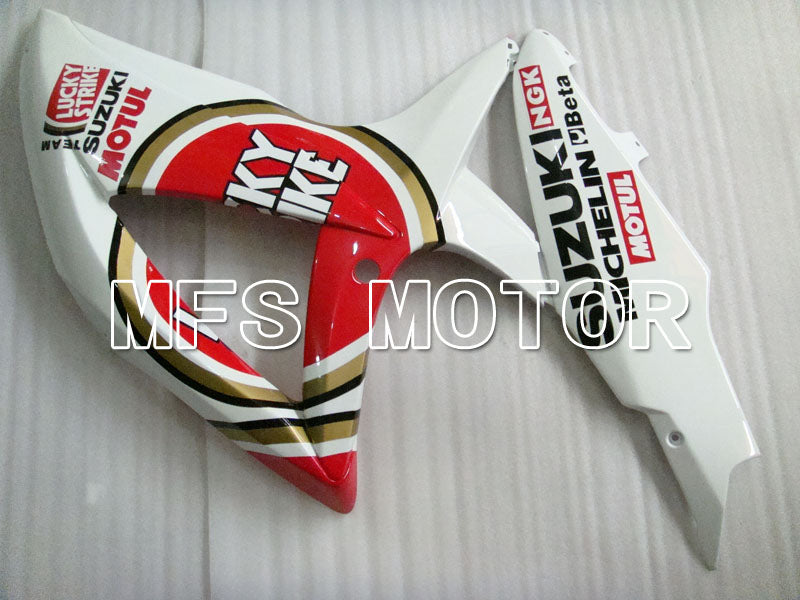 Suzuki GSXR600 GSXR750 2008-2010 Injection ABS Fairing - Lucky Strike - Red White - MFS2424 - Fairings Kit
