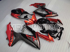 Suzuki GSXR600 GSXR750 2008-2010 Injection ABS Fairing - Factory Style - Black Orange - MFS2426 - Fairings Kit