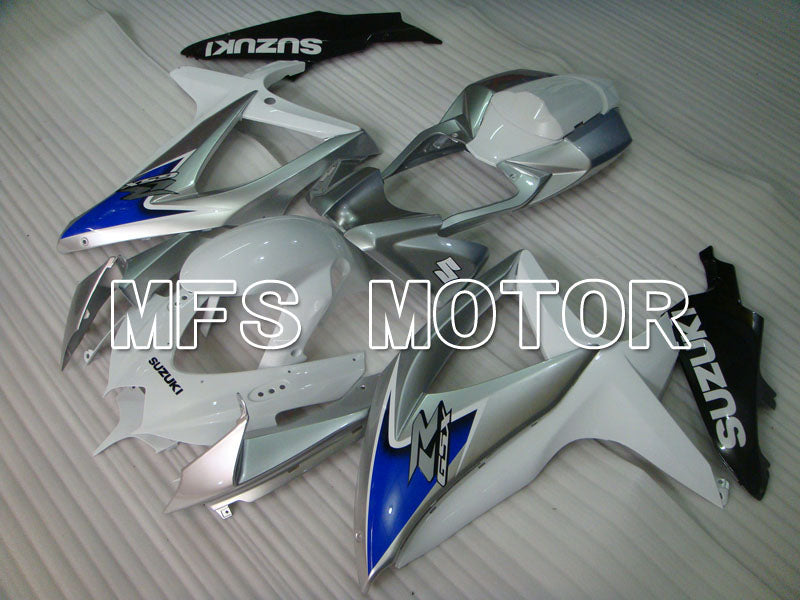 Suzuki GSXR600 GSXR750 2008-2010 Injection ABS Fairing - Factory Style - White Silver - MFS2428 - Fairings Kit