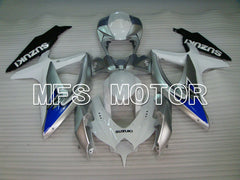 Suzuki GSXR600 GSXR750 2008-2010 Injection ABS Fairing - Factory Style - White Silver - MFS2428 - Fairings Kit
