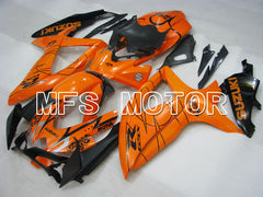 Suzuki GSXR600 GSXR750 2008-2010 Injection ABS Fairing - Corona - Black Orange - MFS2431 - Fairings Kit