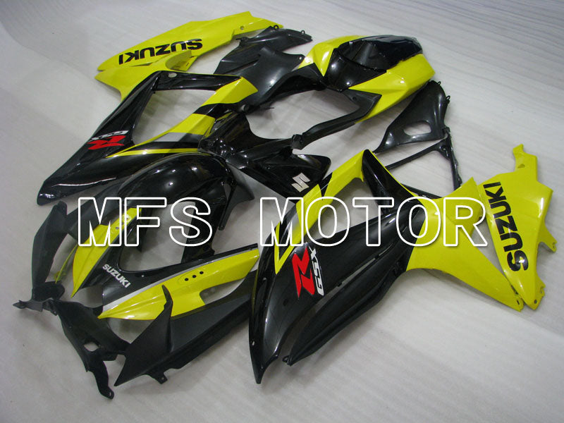 Suzuki GSXR600 GSXR750 2008-2010 Injection ABS Fairing - Factory Style - Black Yellow - MFS2441 - Fairings Kit