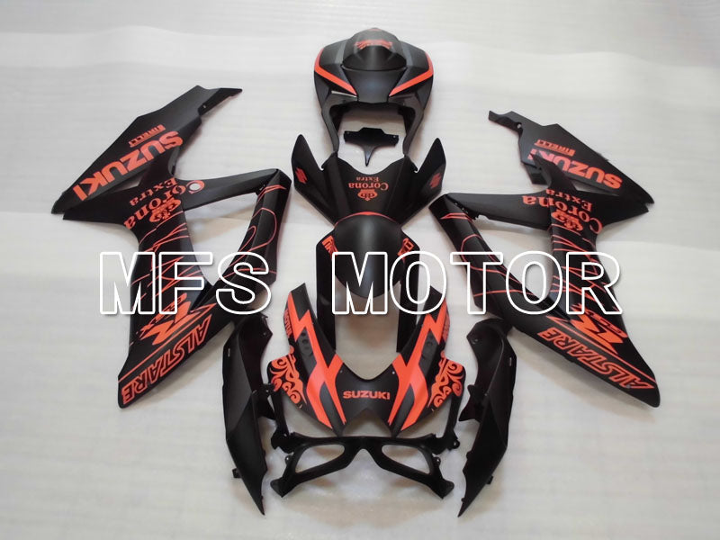 Suzuki GSXR600 GSXR750 2008-2010 Injection ABS Fairing - Corona - Black Orange - MFS2451 - Fairings Kit