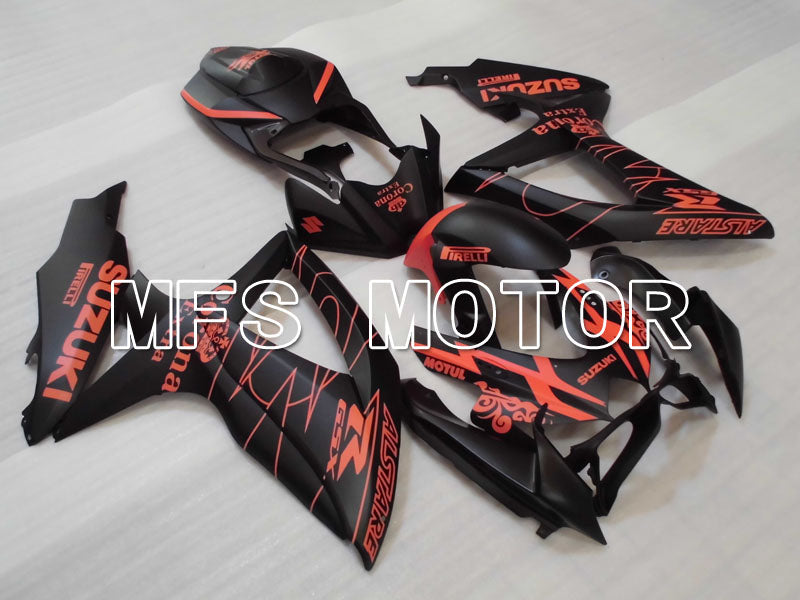 Suzuki GSXR600 GSXR750 2008-2010 Injection ABS Fairing - Corona - Black Orange - MFS2451 - Fairings Kit