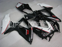 Suzuki GSXR600 GSXR750 2008-2010 Injection ABS Fairing - YOSHIMURA - Black White - MFS2452 - Fairings Kit