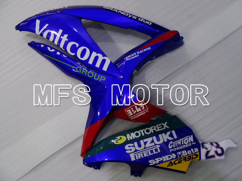 Suzuki GSXR600 GSXR750 2008-2010 Injection ABS Fairing - Voltcom - Blue White - MFS2466 - Fairings Kit