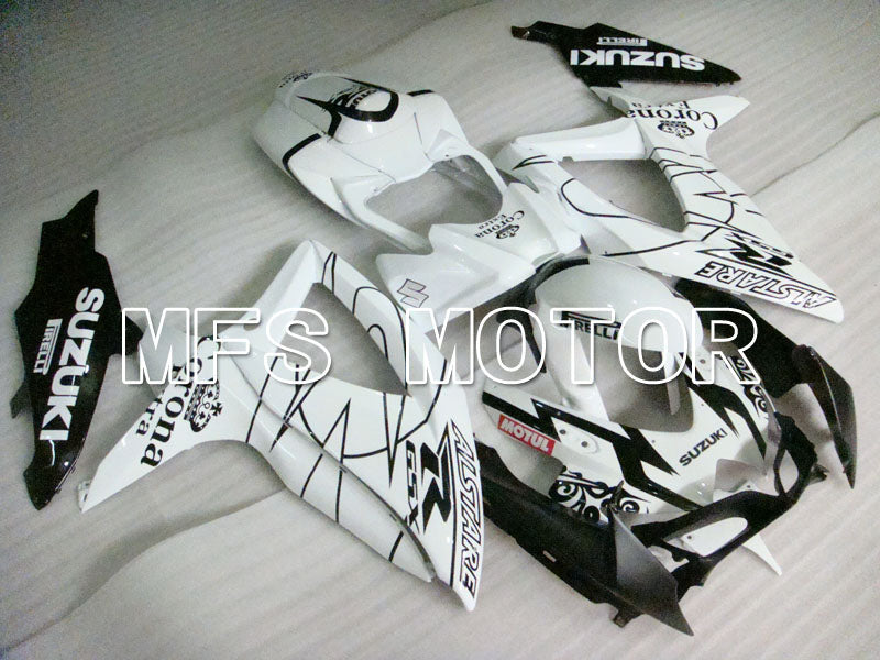 Suzuki GSXR600 GSXR750 2008-2010 Injection ABS Fairing - Corona - Black White - MFS2484 - Fairings Kit