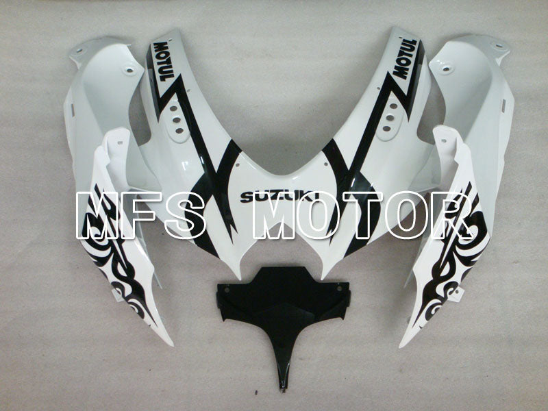Suzuki GSXR600 GSXR750 2008-2010 Injection ABS Fairing - Corona - Black White - MFS2486 - Fairings Kit