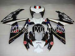 Suzuki GSXR600 GSXR750 2008-2010 Injection ABS Fairing - VIRU - Black White - MFS2491 - Fairings Kit