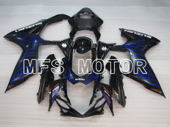Suzuki GSXR600 GSXR750 2011-2024 Injection ABS Fairing - Flame - Black - MFS2496 - Fairings Kit