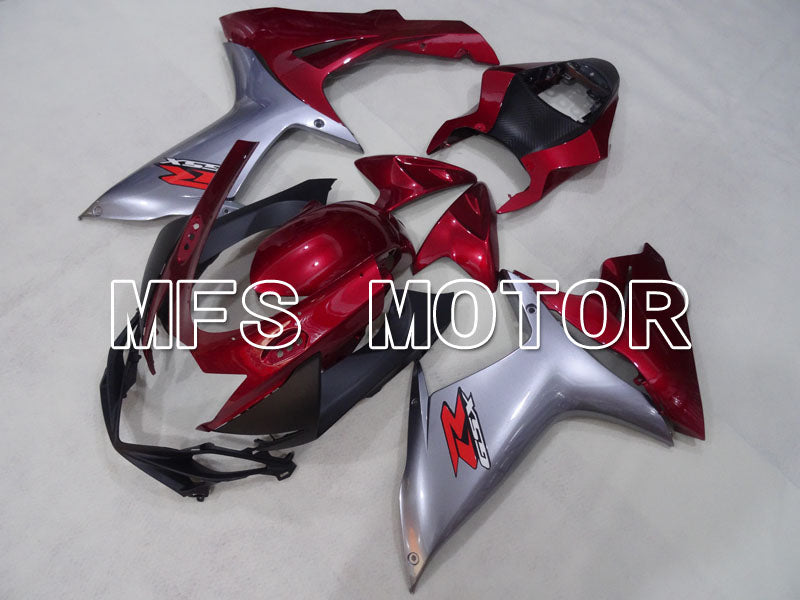 Suzuki GSXR600 GSXR750 2011-2024 Injection ABS Fairing - Factory Style - Silver Red wine color - MFS2513 - Fairings Kit