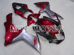 Suzuki GSXR600 GSXR750 2011-2024 Injection ABS Fairing - Factory Style - Silver Red wine color - MFS2513 - Fairings Kit