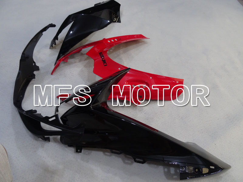 Suzuki GSXR600 GSXR750 2011-2024 Injection ABS Fairing - Factory Style - Black Red - MFS2525 - Fairings Kit