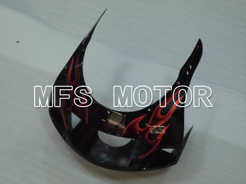 Suzuki GSXR750 1996-1999 ABS Fairing - Flame - Black Orange - MFS6877 - Fairings Kit