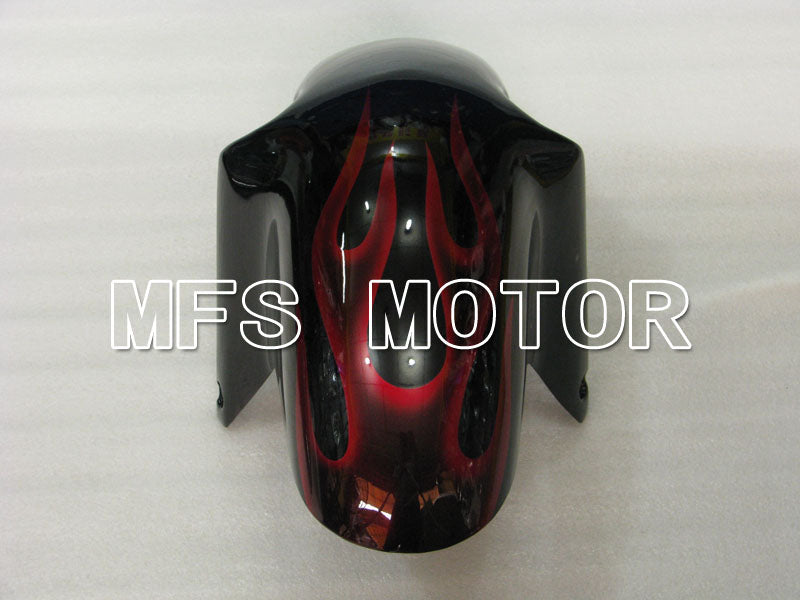 Suzuki GSXR600 1997-2000 ABS Fairing - Flame - Black Red - MFS2563 - Fairings Kit